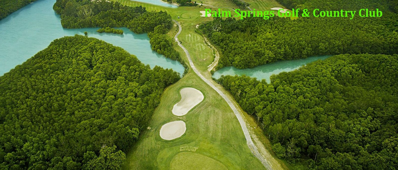 Aerial view of Palm Springs Golf and Country Club course